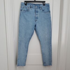 Levi's 501 Sky Blue Denim Jeans W32 L28